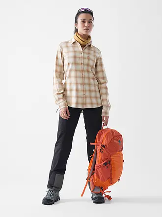 FJÄLLRÄVEN | Damen Wanderbluse Oevik Flannel | beige